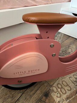 Little Dutch Odrážedlo skútr dřevěné Pink - 9
