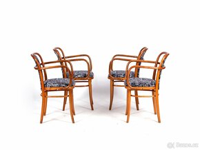 Židle, křesílka TON, návrh J Hoffman, 4ks - 9