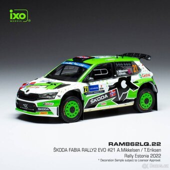 Modely Škoda Fabia Rally2 1:43 IXO - 9