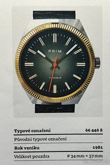 Československé Retro Vintage hodinky PRIM Ala Rolex Zelené - 9