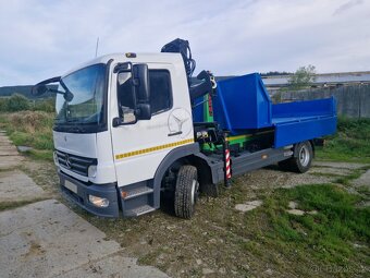 Mercedes Atego 1218 hákový nosič kontejnerů s hyd.rukou - 9