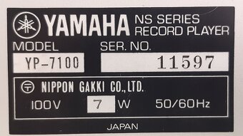 Gramofon YAMAHA YP-7100 - 9