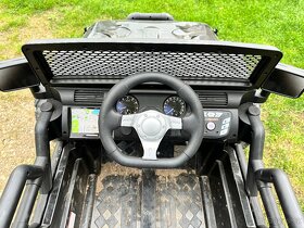 Elektrické autíčko Jeep Brothers černé 24V 2x200W - 9