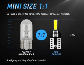 Výbojky PHILIPS D1S/D2S/D3S X-tremeVision +50% + LED T10
- 9
