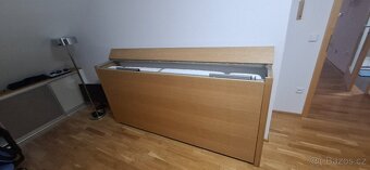 Dubová sklápěcí postel 90x200 - 9