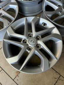 Alu kola Hyundai Tucson 5x114,3 r16 zánovní sada - 9