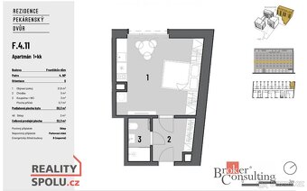 Pronájem, byty/1+kk, 32 m2, Bratislavská 946/80, Zábrdovice, - 9