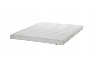 Ikea SLATTUM Upholstered Bed grey & Mattress, - 9