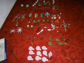 retro vánoční ozdoby,litinový stojan na stromek - 9