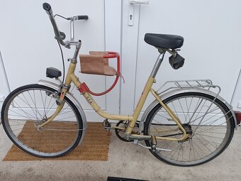 staré zachovalé retro kolo LIBERTA + dětská sedačka - 9