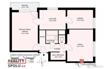 Prodej, byty/3+1, 70 m2, 37364 Dynín, České Budějovice [ID 7 - 9