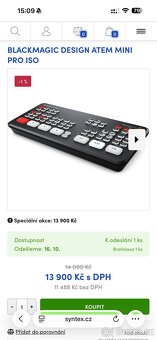 Režie Blackmagic ATEM Mini Pro ISO včetně kabeláže - 9