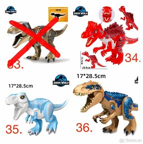Obrovské dinosaury typ lego - nové, nehrané - 9