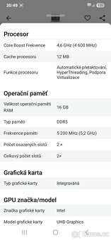 Prodám Lenovo Thinkbook 16 g6 šedý s příslušenstvím - 9