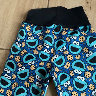 Nové- handmade zimní soft kalhoty- 98 (d.70cm) - 9