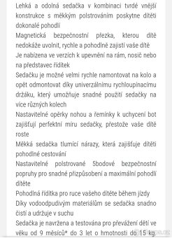 Dětská přední sedačka Thule - 9