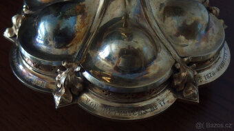 Historický, originál, kněžský kalich. Vyrobeno: 1876. - 9