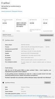 HP Pavilion 15 PERFEKTNÍ STAV (AMD E1-2500, 4GB RAM, 500GB) - 9