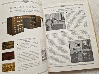 Starý katalog kancelářský nábytek trezory kartotéky 1923 - 9