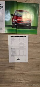 Dobové letáky Škoda 105GL, Felicia, Fabia, Fiat 126P a Liaz - 9