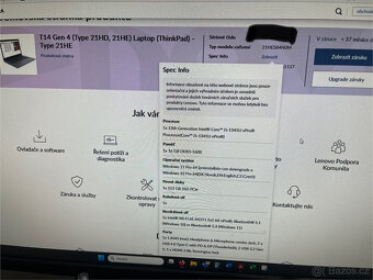 Lenovo Thinkpad T- 14 Gen 4 Type 21HE - Nový, 3 roky záruka - 9