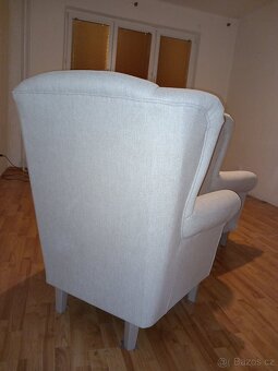 KLIPOS křeslo SS02 – bílá káva - 9