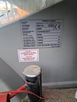 Kolovy bagr Terex W170 - 9