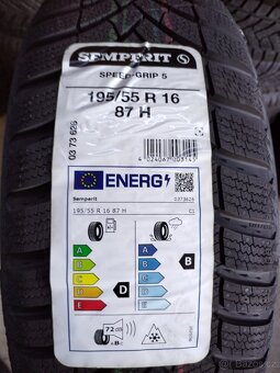 opel corsa cerne disky 4x108 R16 + 195/55/16 zima - 9