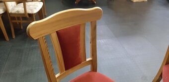 Stůl jídelní rozkládací a 4 židle - pravé dřevo - 9
