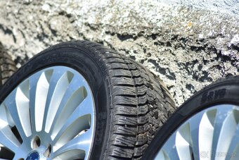 Alu kola 5x108 R17 - originál FORD (zánovní zimní pneu 9 mm) - 9
