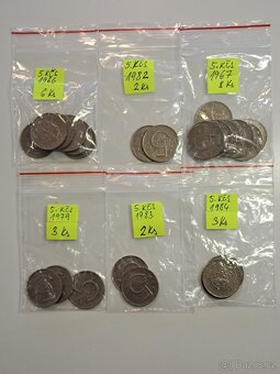 Mince 50 halierov, 1,2,5,kčs - 9