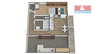 Prodej bytu 2+1, 60 m², Kladno, ul. Ukrajinská - 9