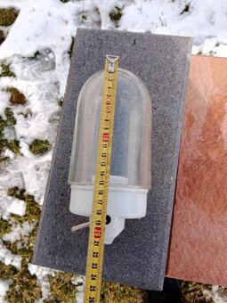 Stara sklokeramicka zavesna lampa - 9