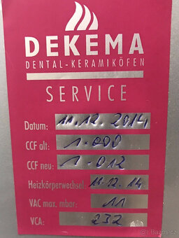 Keramická pec Dekema Press-i-dent - 9