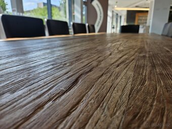 Velký masivní Teakový stůl s příběhem 375 x 118 až 14 lidí - 9