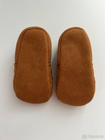 Nové šedé kožené capáčky / boty pro miminko nazouvací - 9