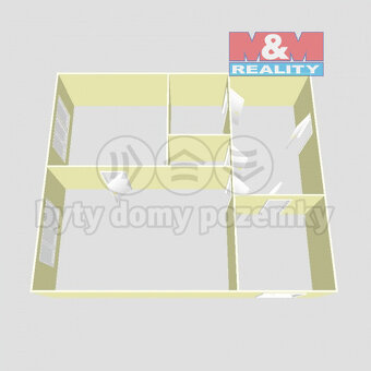 Pronájem bytu 2+1, 54 m², Most, ul. M. G. Dobnera - 9
