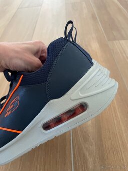 Nové pánské modré letní boty / tenisky zn. Skechers - 9