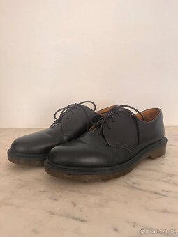 Dr. Martens 1461 PLAIN WELT SMOOTH LEATHER SHOES - BLUE NAVY - 9