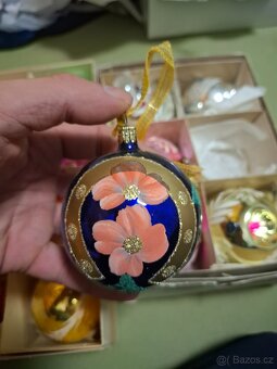 Staré retro originál vánoční ozdoby - 9