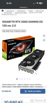 NVIDIA GYGABYTE RTX 3060 12gb - 9