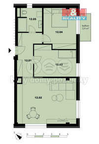 Prodej bytu 3+kk, 83 m², Karlovy Vary, ul. Dubová, č.12 - 9