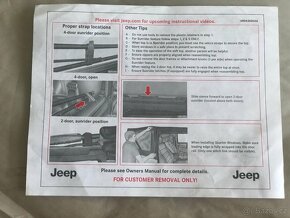 Jeep wrangler JK, zadní okna sada soft top. - 9