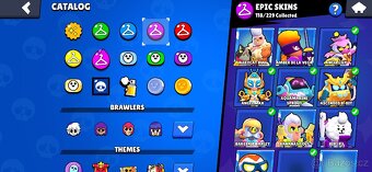Brawl stars účet 95k trophy, 2 prestige, 3Xmasters - 9