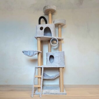187 cm vysoké škrabadlo pro kočky - nové - 9