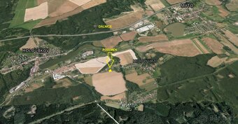 Stavební pozemek 1235 m2 pro RD, Medový Újezd - 9