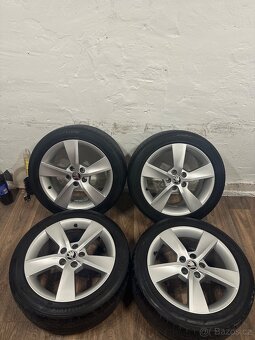 ALU Kola ŠKODA 5x100 R16 ALORE Letní Pneu 215/45/16 - 9