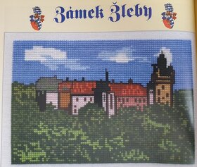 Hrady a zámky v křížkové výšivce - 9