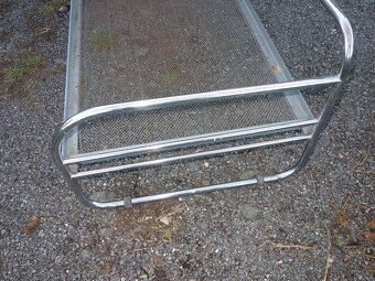 Chromovaný gauč, velmi dobrý stav - 9