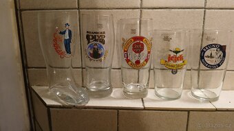 Pivni sklenice, tretinky,pullitry. - 9